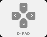 The d-pad study: four pentagon keys press outward in a strictly uniform 0.5s cadence that wraps seamlessly