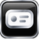 The corrected PocketJS icon installed in the M8 shell, showing a black and silver handheld mark.